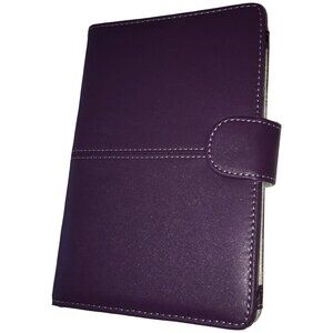 Purple Faux Leather Kindle 3 Keyboard Case Cover